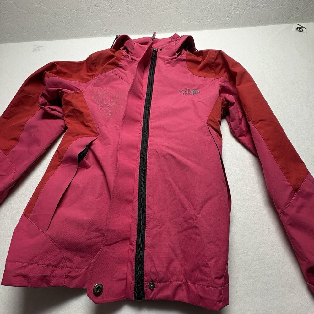 THE NORTH FACE Girls Summit Series Rain Jacket Dry Vent Sz XL Pink c-90 - Picture 13 of 16